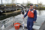 NOAA Ship Fairweather Lt Wartick Demonstrating the HD923 Power Hauler