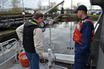 Chuck Tamblyn on the NOAA Ship Fairweather Survey Launch