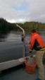 Rasing the mapping sensors with HD923 Power Haulers on the NOAA Ship Fairweather Survey Launch